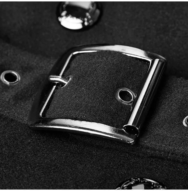 Damen Militäruniform Kammgarn Langer Mantel Mit Gürtel