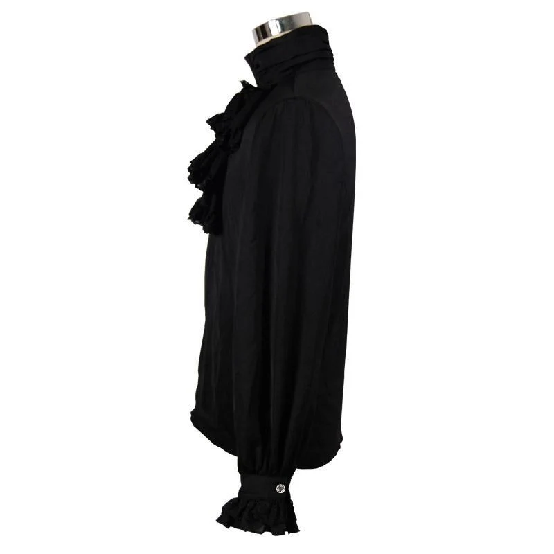 Herren Vintage Rüschenhemd