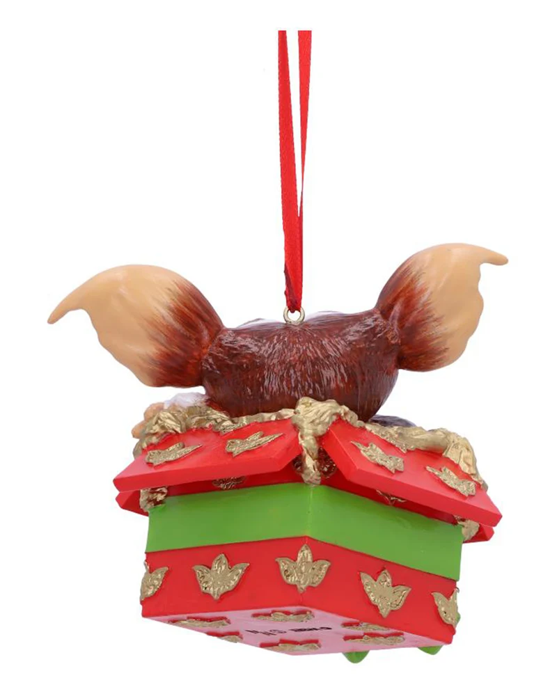 Gremlins Gizmo im Geschenkpaket als Weihnachtskugel 10cm
