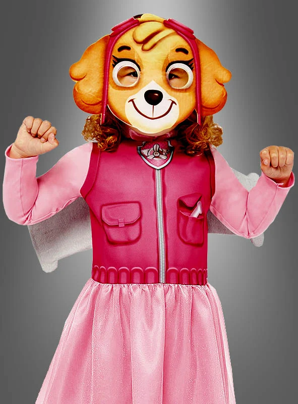 Skye Kostüm pink mit Maske Paw Patrol