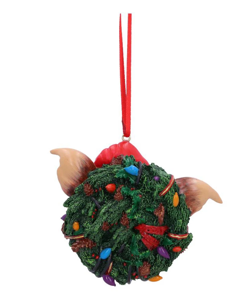 Gremlins Gizmo mit Kranz als Weihnachtskugel 10cm