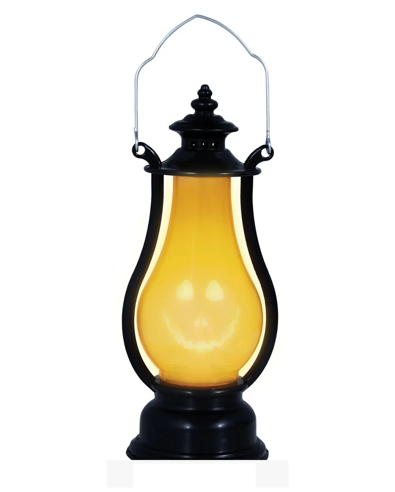 Vintage Kürbis Laterne mit LED 16cm 1 St.