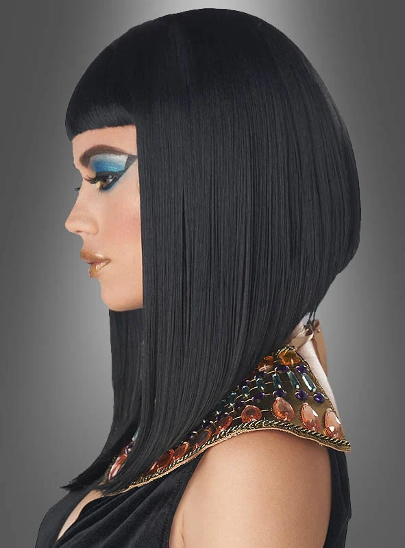 Schwarze Cleopatra Perücke