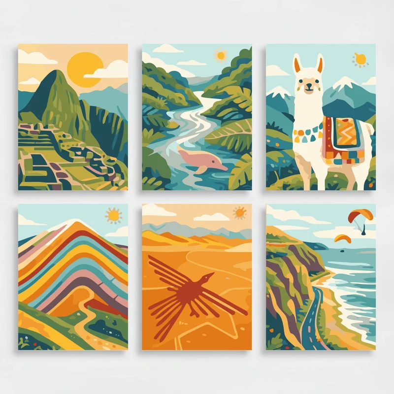 Peru - Mini Paint by Numbers Set