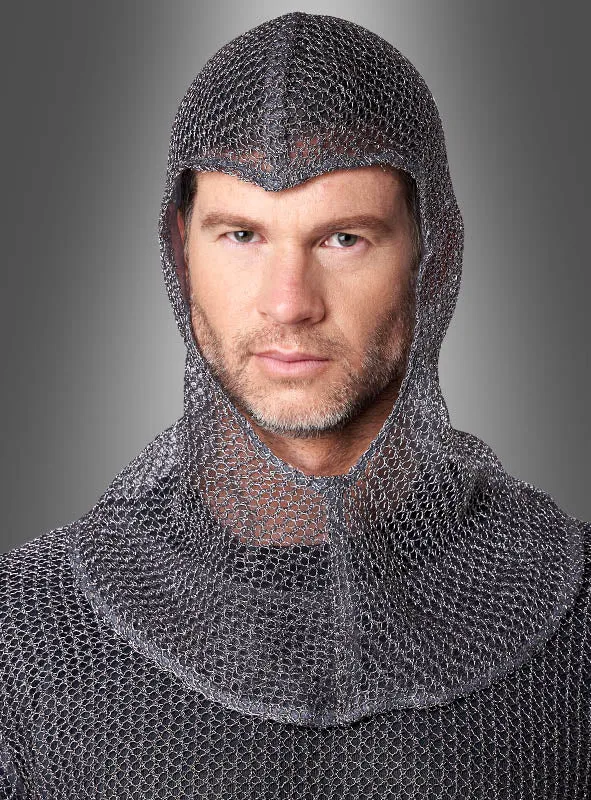 Kettenhemd Tunika mit Haube Unisex