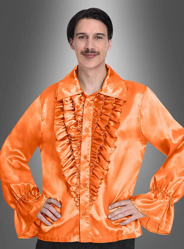 Retro 70er Rüschenhemd Schlagerstar