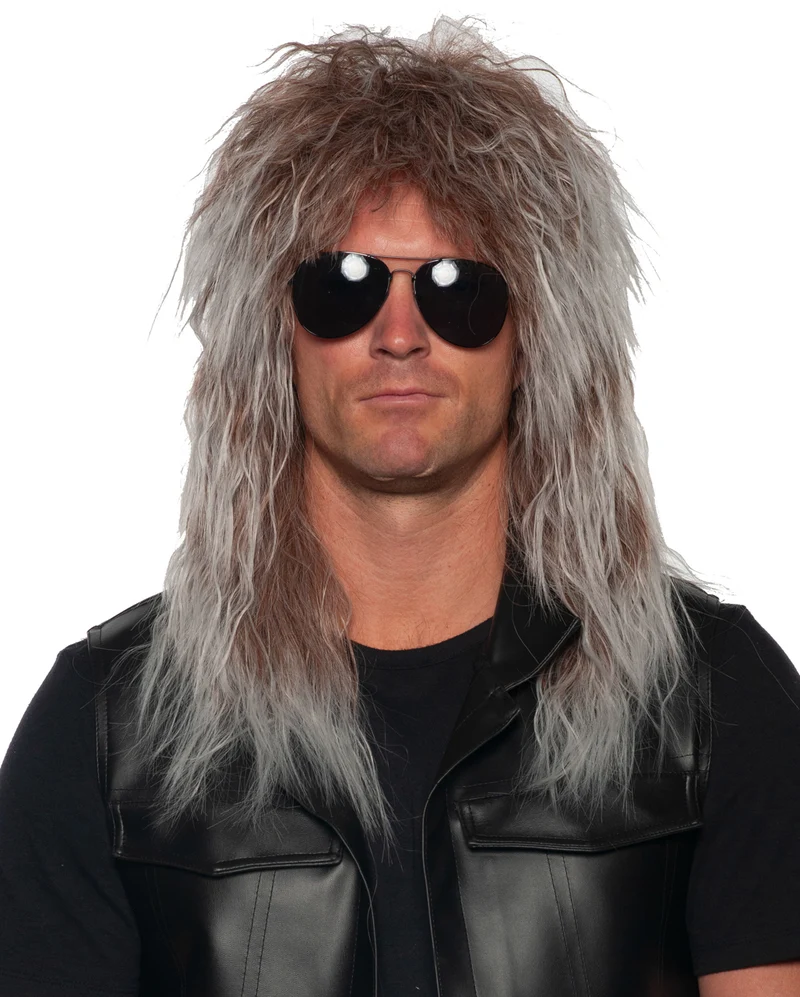 Heavy Metall Rockstar Perücke