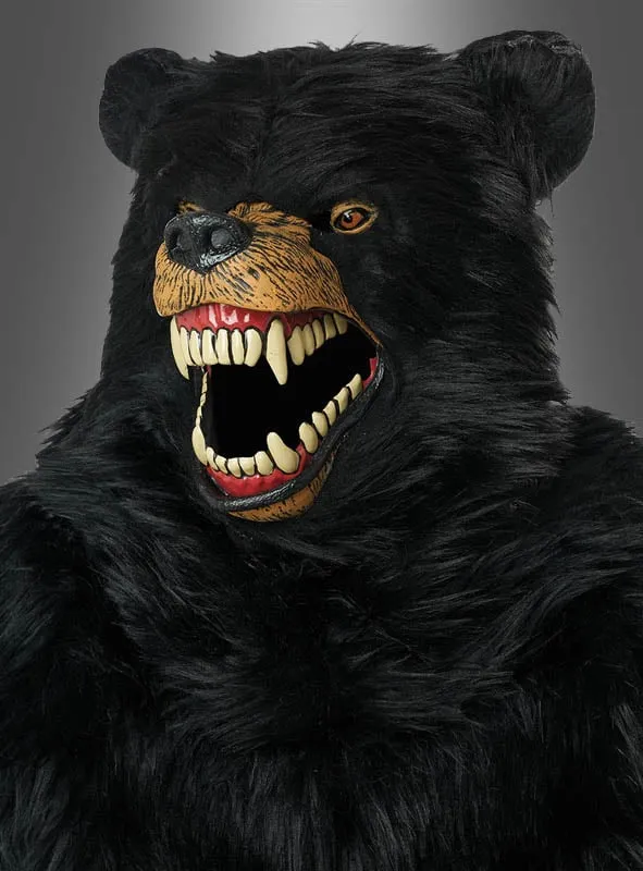 Schwarzbär Kostüm Deluxe mit Ani-Motion Maske