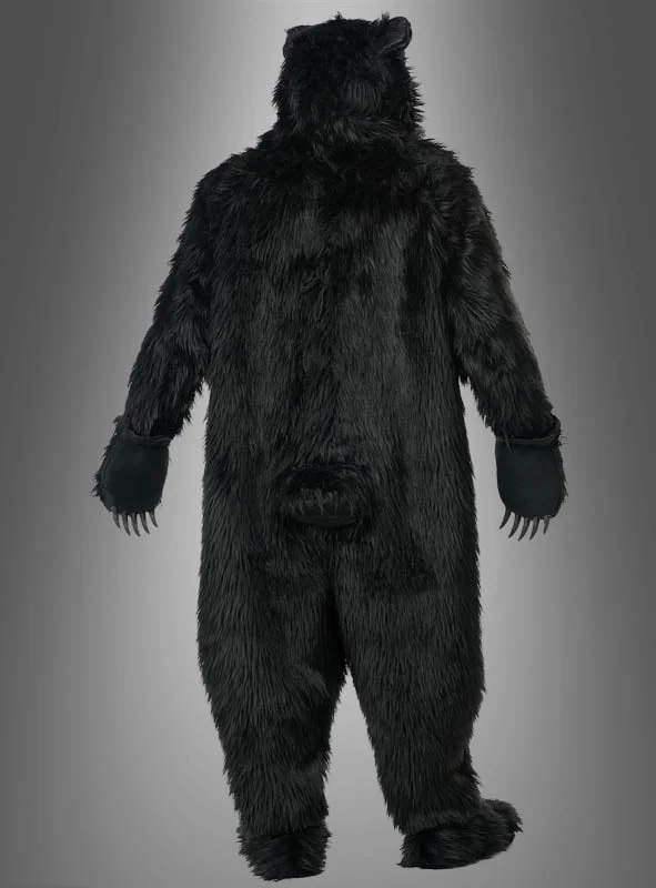 Schwarzbär Kostüm Deluxe mit Ani-Motion Maske