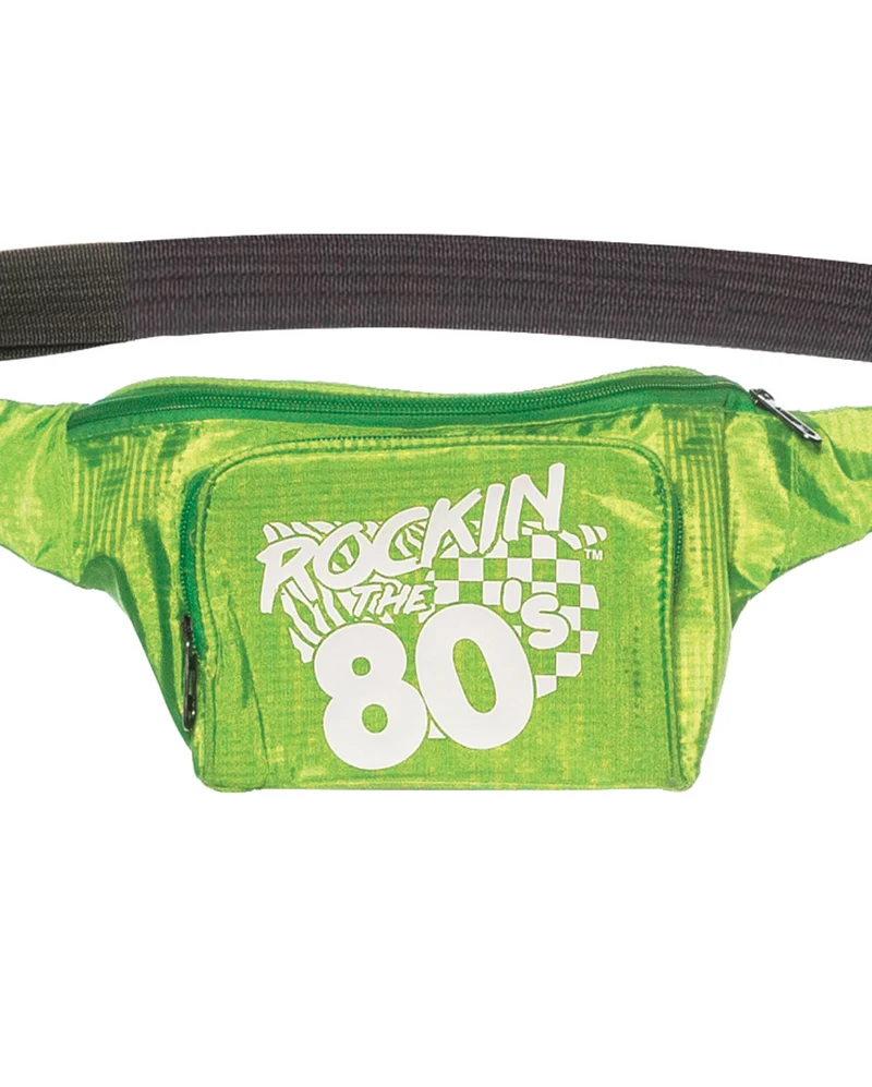 Grüne 80's Bauchtasche als Wammerl