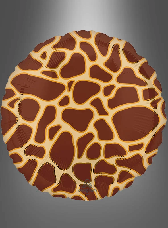 Giraffe Folienballon Orbz Kugel oder Scheibe