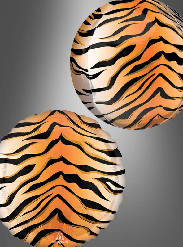 Tiger Folienballon Orbz Kugel oder Scheibe