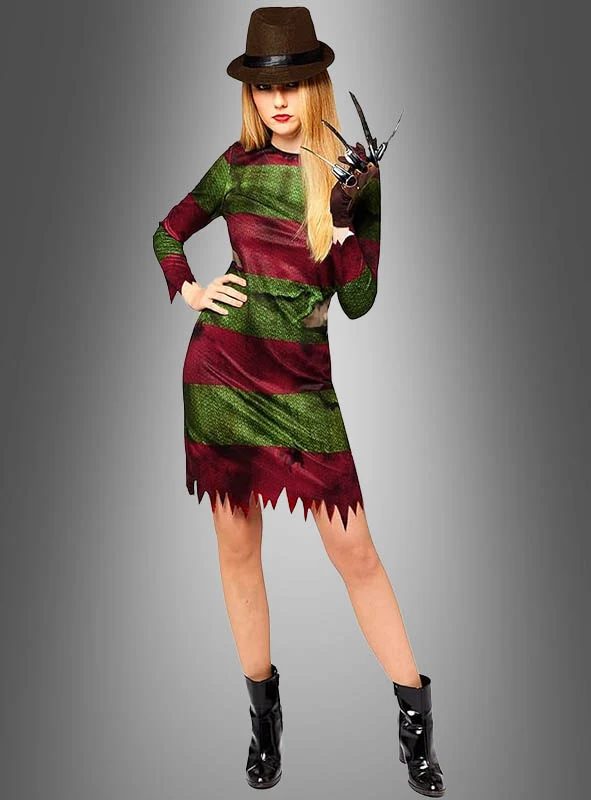 Freddy Krueger Damen Kostüm