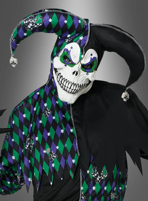 Tödlicher Jester Clown Kostüm Herren