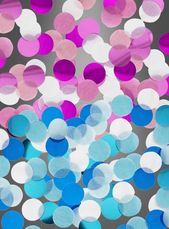 Tischkonfetti blau oder pink 15 g