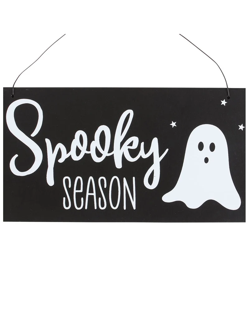 "Spooky Season" Halloween Hängeschild mit Geist