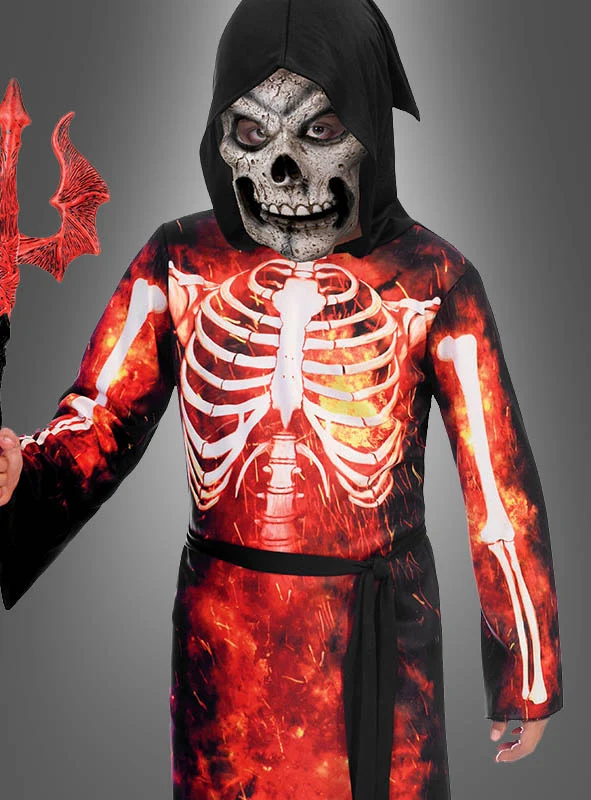 Feuerteufel Kostüm mit Maske