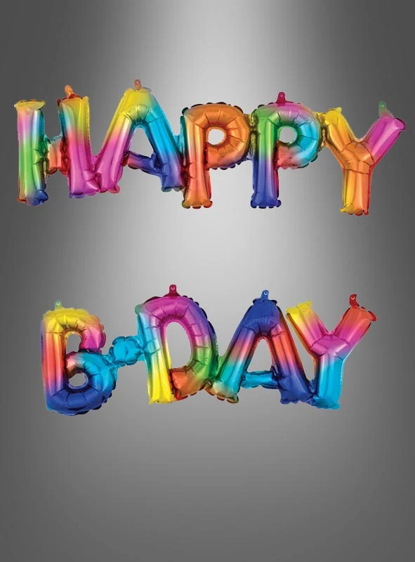 Happy Birthday Schriftzug Folienballon