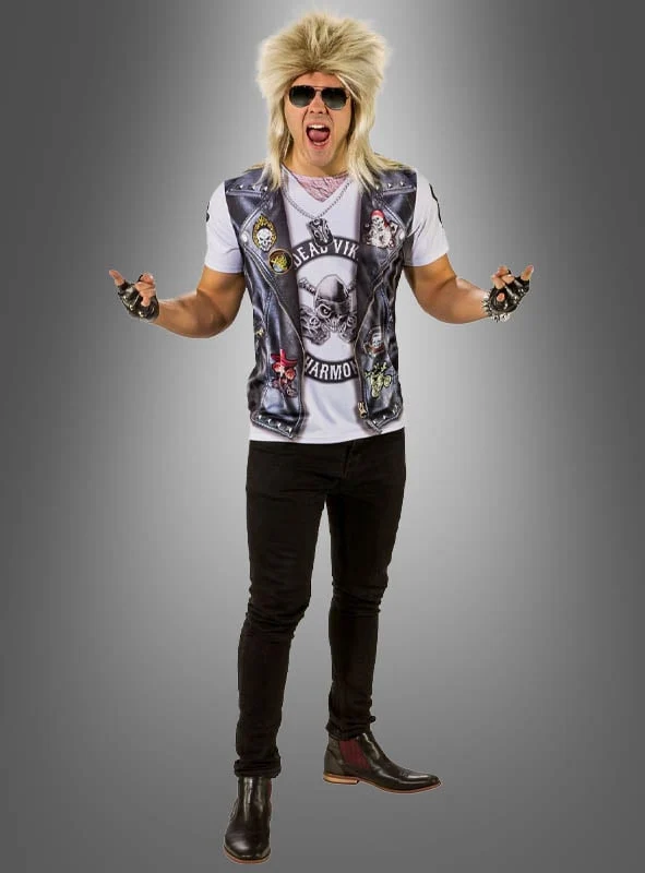 Biker Shirt Rocker Kostüm