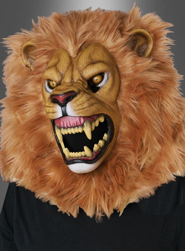 Löwe Maske Ani Motion bewegliches Maul