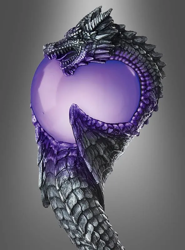 Zauberer Stab mit Licht und Drachen 165 cm