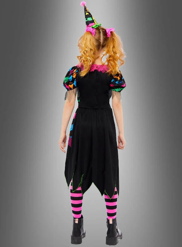 Zirkus Clown Neon Kostüm Mädchen