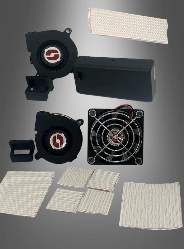 Lüfter System für Masken und Helme