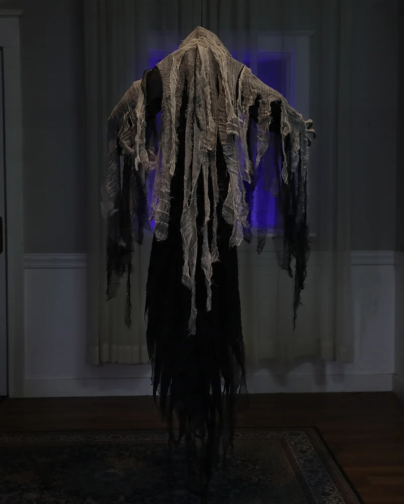 Skelett Phantom Hängefigur mit Licht & Sound 182cm