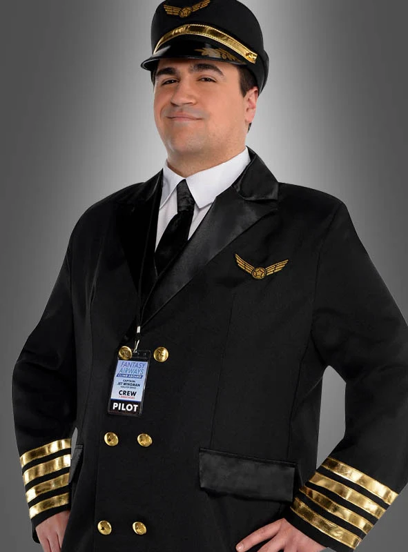 XXL Pilotenkostüm Übergröße