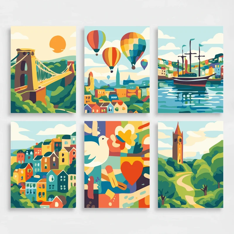 Bristol - Mini Paint by Numbers Set