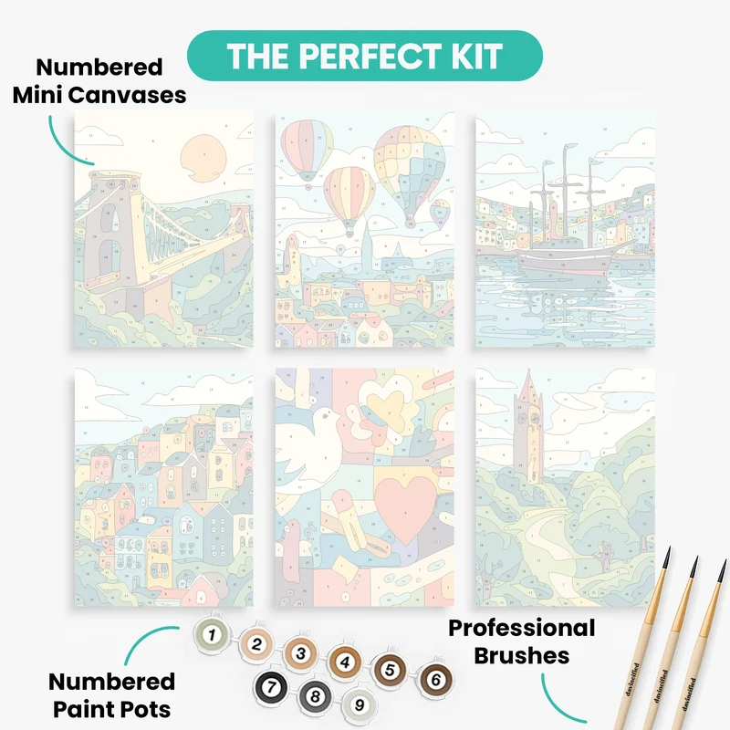 Bristol - Mini Paint by Numbers Set