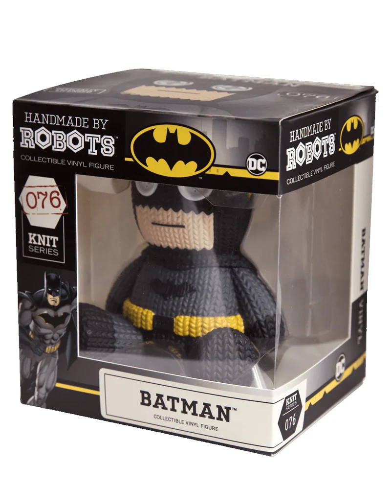 Batman Black Suit Vinyl Figur Handmade by Robots