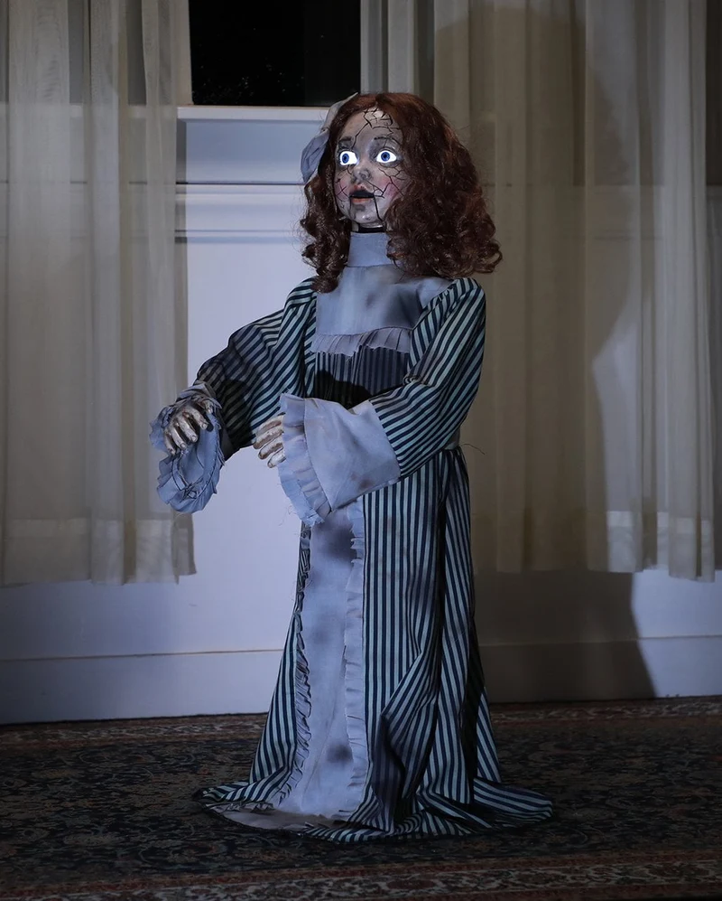 Vintage Horrorpuppe Betty Halloween Animatronic 90cm