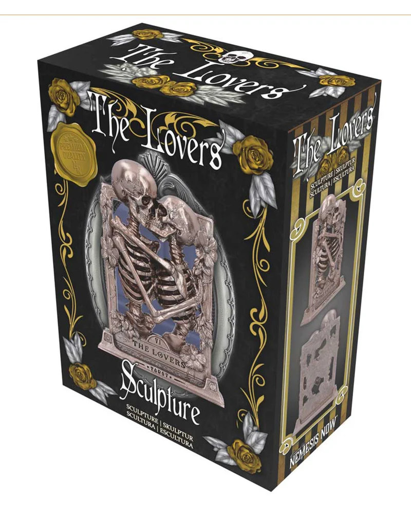 “The Lovers” Gothic Skelett Standbild 20,5cm