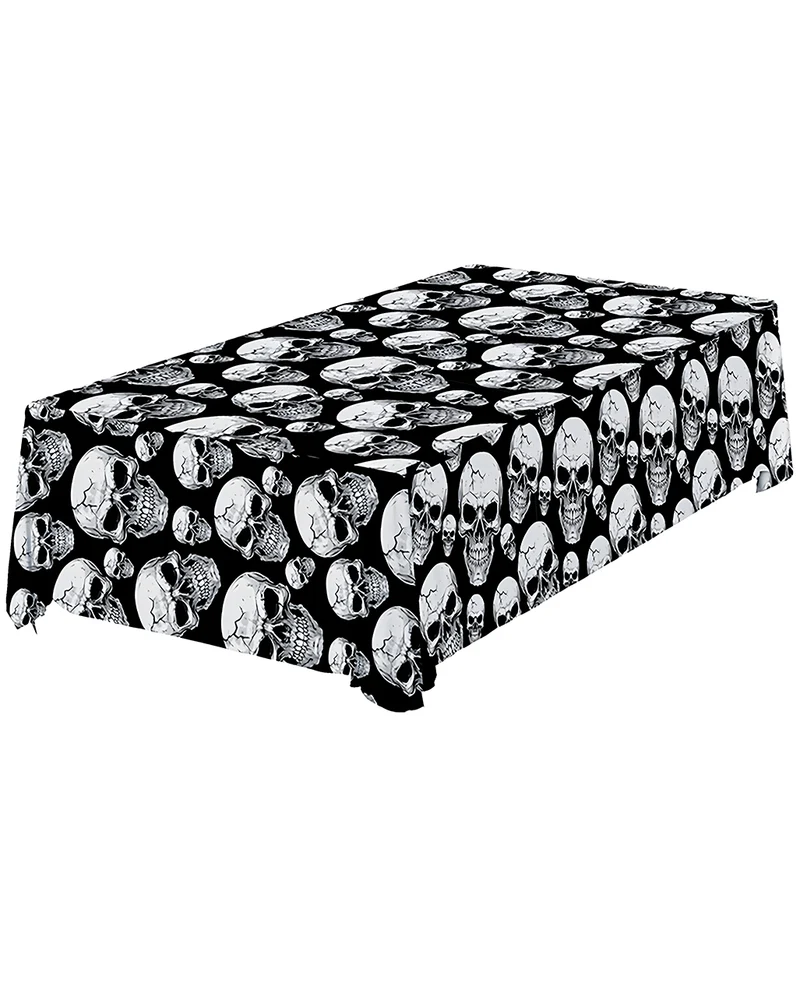 Gruselige Totenkopf Tischdecke 137x274cm