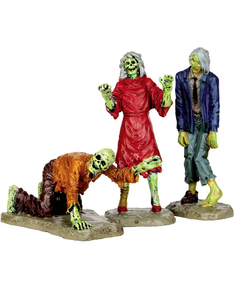 Lemax Spooky Town - Walking Zombies 3er Set
