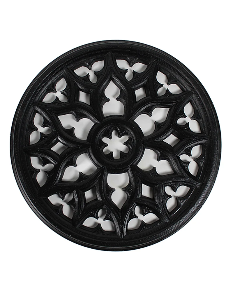 Black Victor Gothic Window 19cm Ø