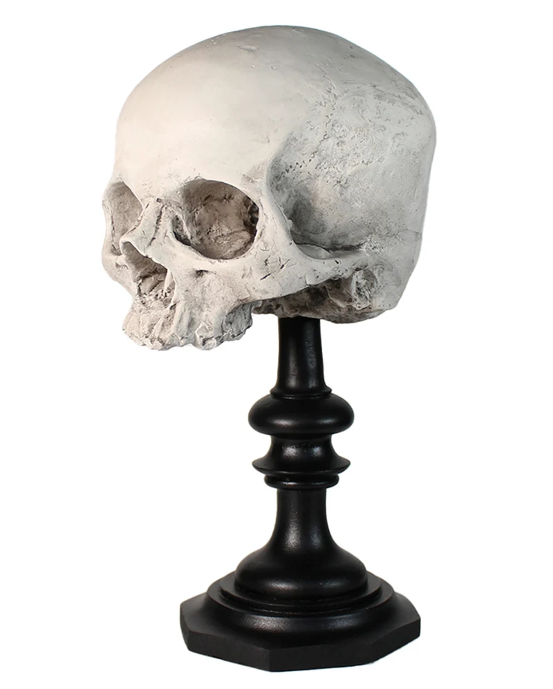 J. DOE Totenkopf auf Sockel 20cm