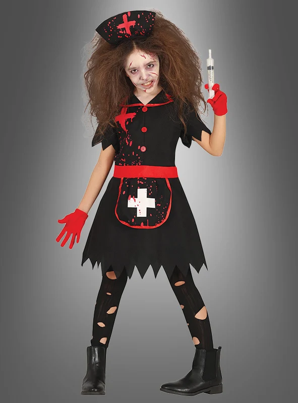 Zombie Krankenschwester Kostüm für Kinder
