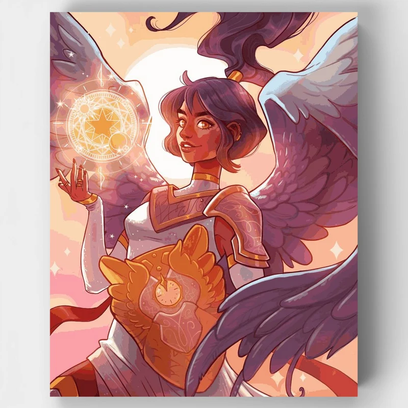 "Celestial Time Guardian" Paint by Numbers Kit