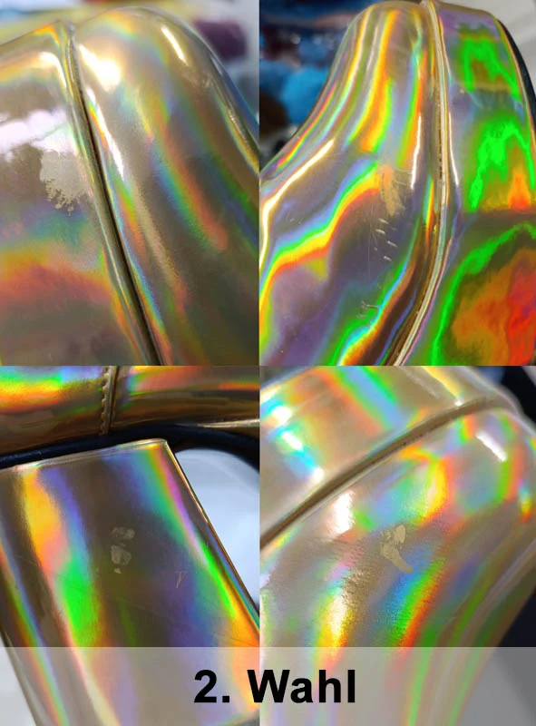 2. Wahl Hologramm Plateauschuhe 70er Disco Fever
