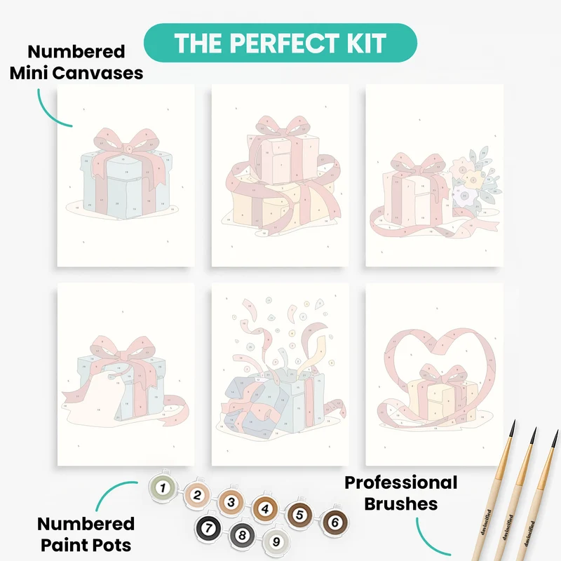 Gift - Mini Paint by Numbers Set