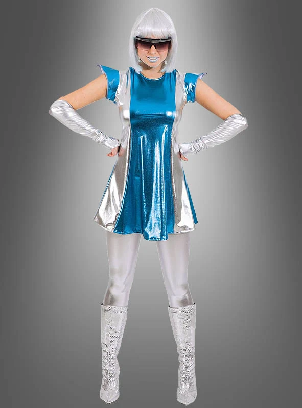 Schimmerndes Space Girl Weltall Kleid