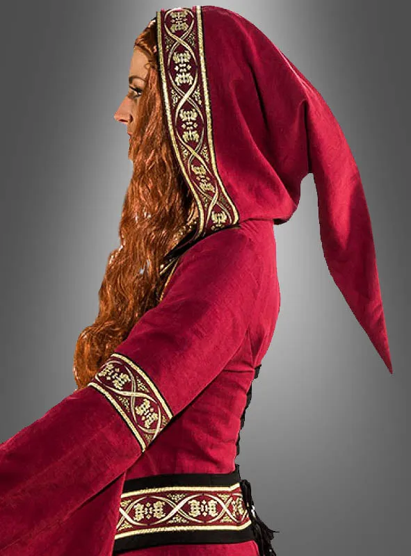Mittelalter Kleid Morgana mit Kapuze
