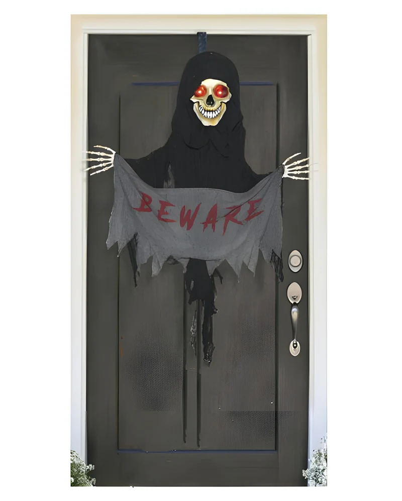 Grim Reaper Figur mit Bewegung als Türdekoration 135cm