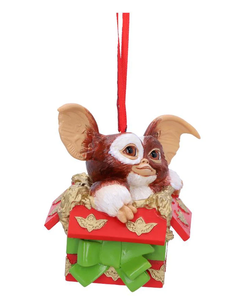 Gremlins Gizmo im Geschenkpaket als Christbaumkugel 10cm