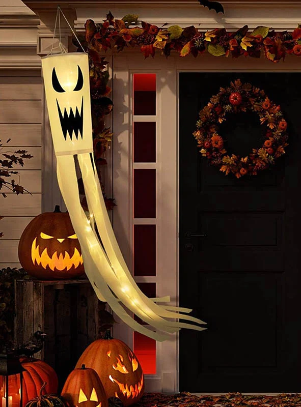 Geist Windsack Gartendeko Halloween mit LED