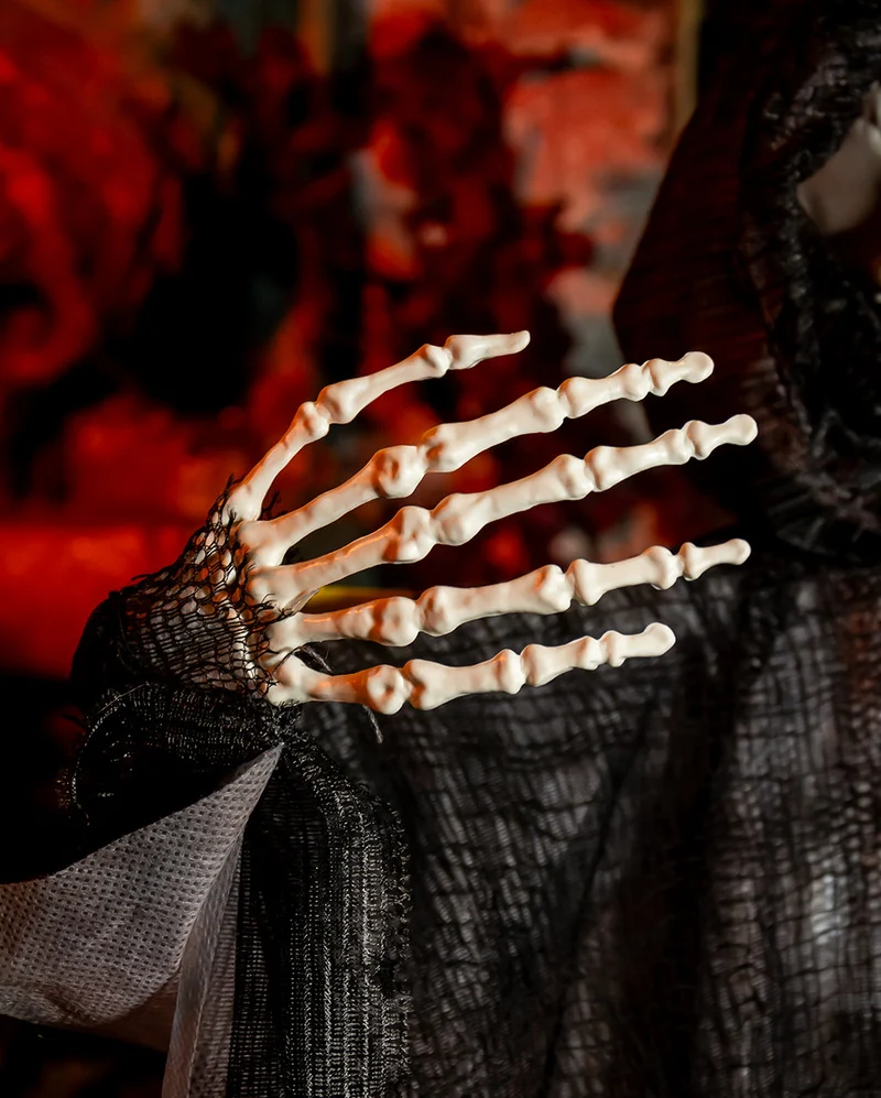 Sich schüttelnder Grim Reaper mit Licht & Ton 120cm