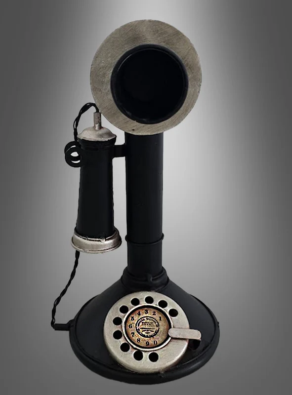 Retro Telefon 20er Jahre Deko Candlestick