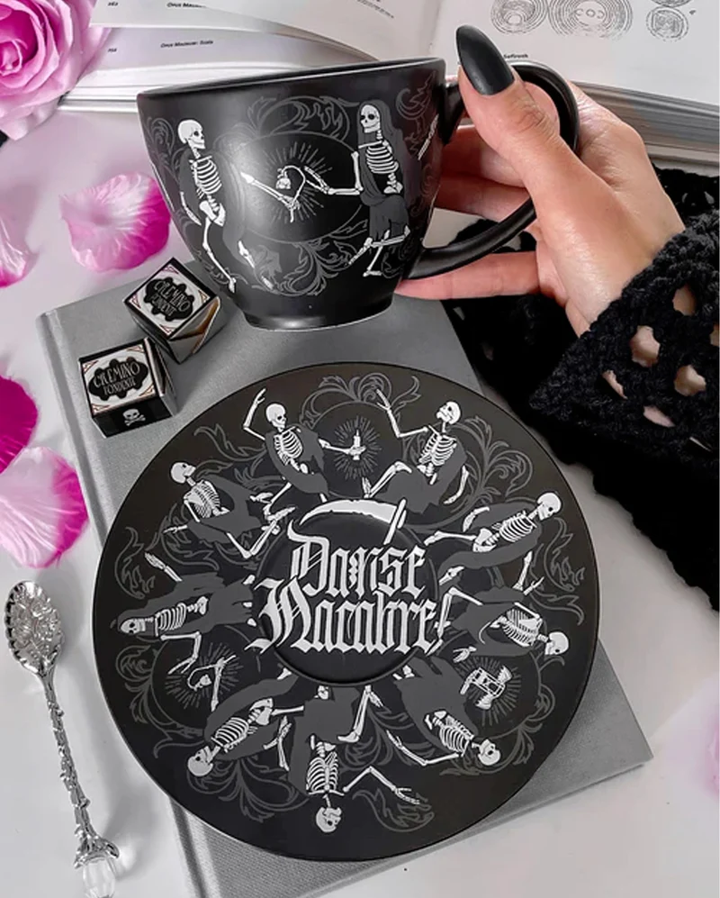 KILLSTAR Danse Macabre Teetasse & Unterteller
